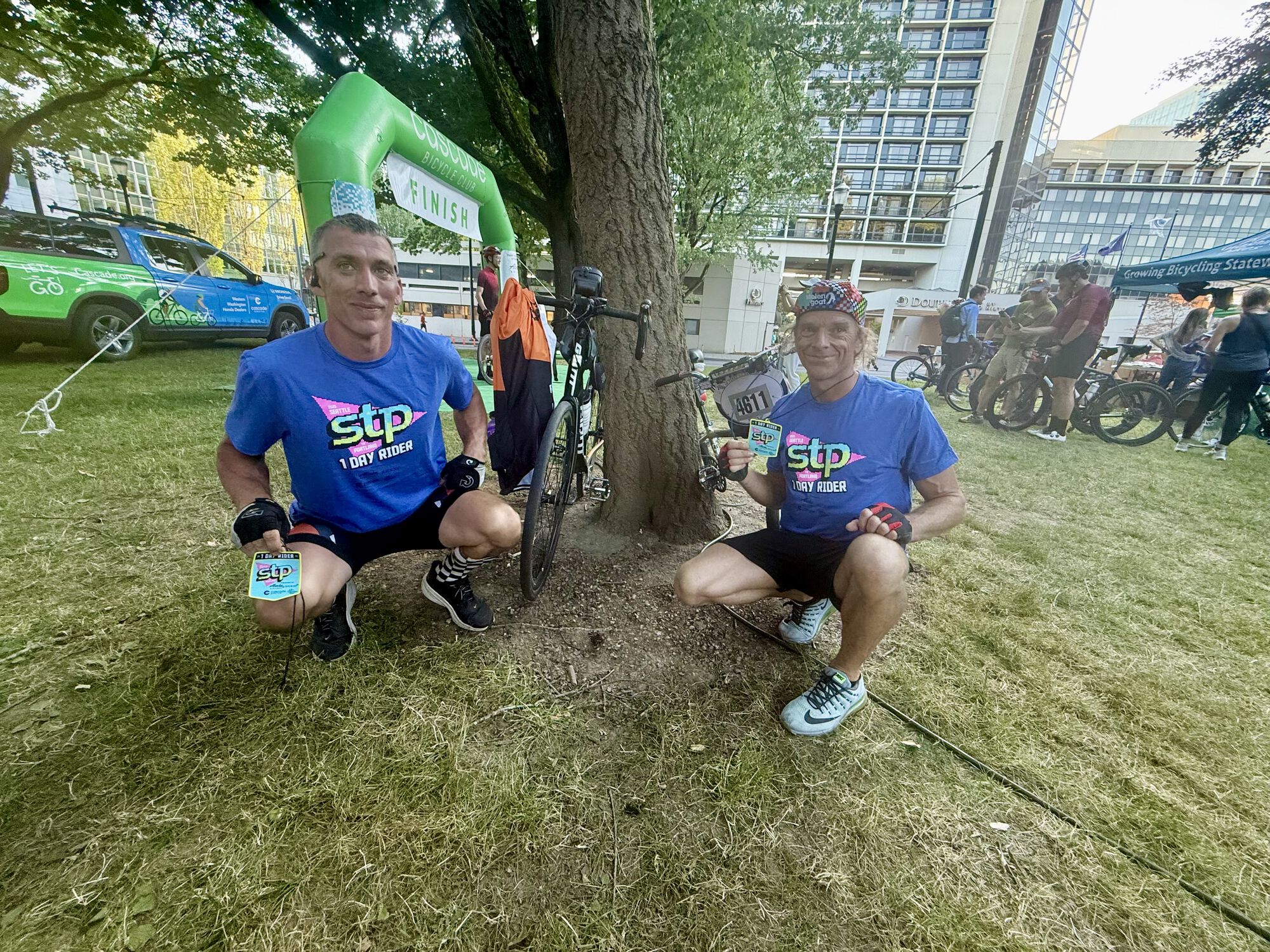 Both my buddy and i earned the coveted "1 DAY RIDER" shirts!!!