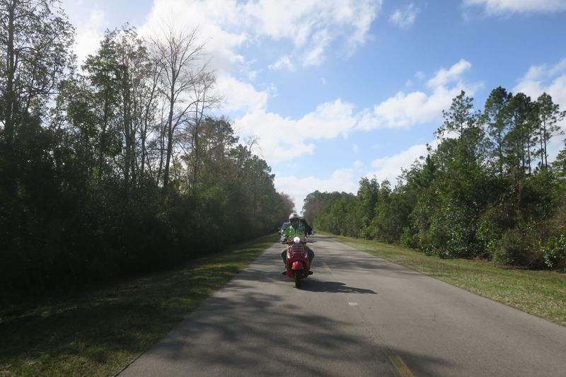 Ken following just north of Lake Butler.